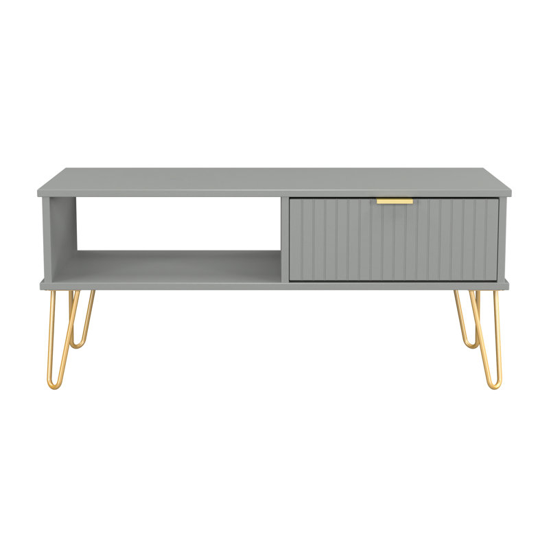 Alcalde Coffee Table with Storage, Grey
