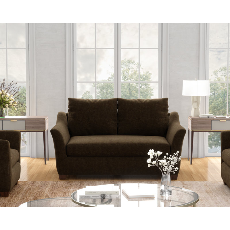Layla Loveseat Sofa by Stacy Garcia Home X Edgecombe Furniture, Chocolat Renley