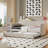 Upholstered Daybed Sofa Bed With Trundle Bed-1162165252