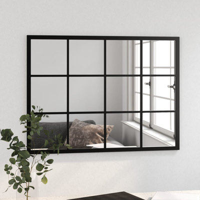 Mikayia Rectangular Metal Wall Mirror