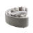 Ivria Gray Boucle Sectional Sofa W/9 Pillows
