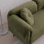 Canapé moderne en laine d'agneau de 68,5 po avec coussins décoratifs pour petits espaces Modern-194261657