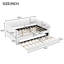 Grand lit plateforme tapissier avec port USB et gigogne-2074293996