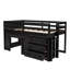 Lit mezzanine simple avec armoire et tablette-1609826488