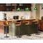 Swivel Upholstered Adjustable Height Counter Stool with Metal Frame-97865843