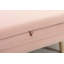 Banc de rangement en tissu avec pieds en bois pour chambre à coucher-111865340