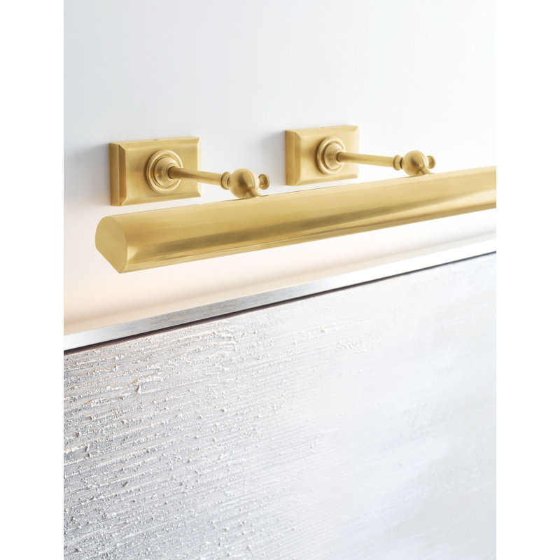 Chapman & Myers 24" Cabinet Maker's Picture Light, Antique Brass