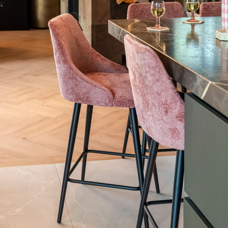 Brooke Stool, Cream, Bar Stool (31" Seat Height)