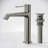 Single-Hole Single-Handle Bathroom Sink Faucet with Drain Assembly-124671811