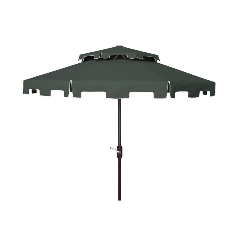 Parasol de plage 8,5 pi Towerside, Vert foncé / blanc