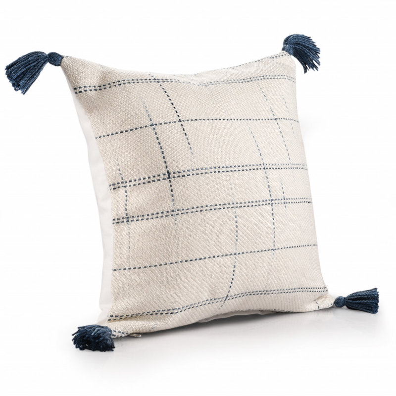 Housse de coussin carré en mélange de polyester, polyester