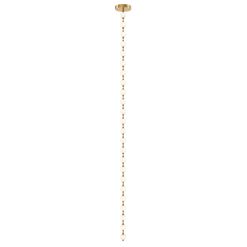Marni 24-Light Natural Brass LED Pendant