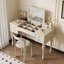 Coiffeuse 47,24 "style français rétro en bois de chêne blanc