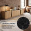 Armoire de rangement moderne avec coins arrondis, comptoir en marbre bicolore et tablettes intégrées réglables-496263844