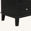 Meuble-lavabo 30 po avec lavabo, armoire multifonctionnelle avec portes et tiroir, bois massif et panneau de fibres à densité moyenne, noir