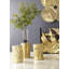 Cast Oil Drum Wall Discs, Gold Leaf, Set of 4