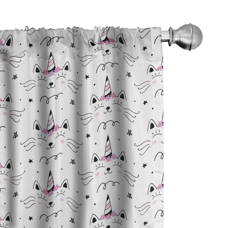 Rideaux 4 panneaux East Urban Home, L 56 po x L 63 po