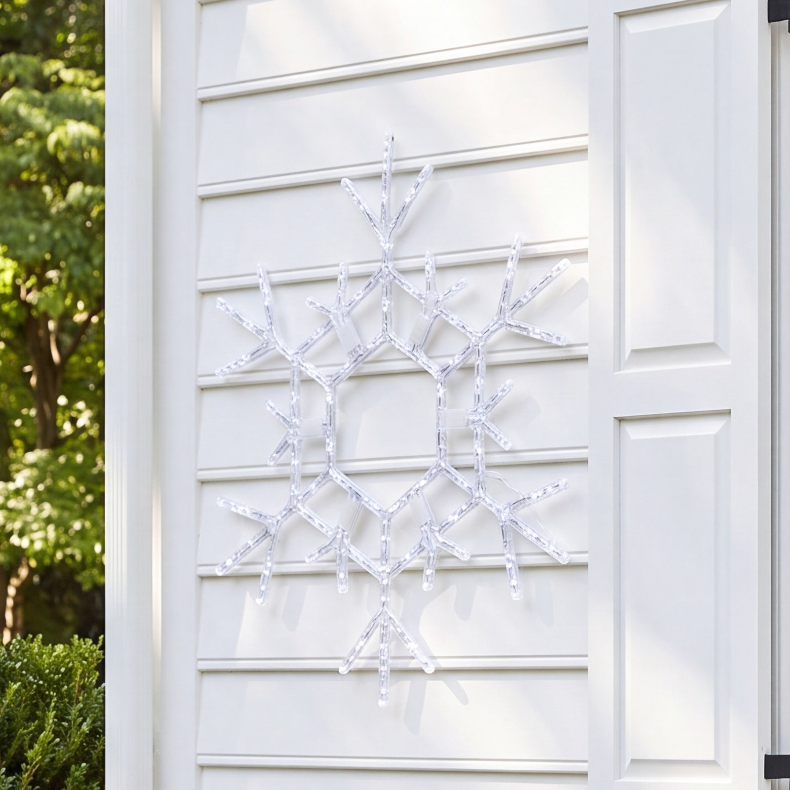 Weather Resistant Christmas Decoration, 36" H, Cool White