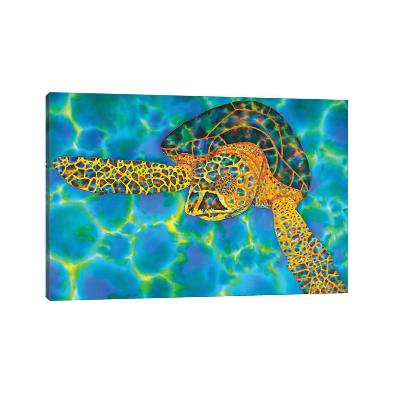 " Opal Sea " by Daniel Jean-Baptiste, Wrapped Canvas, No Matte, 8" H x 12" W x 0.75" D