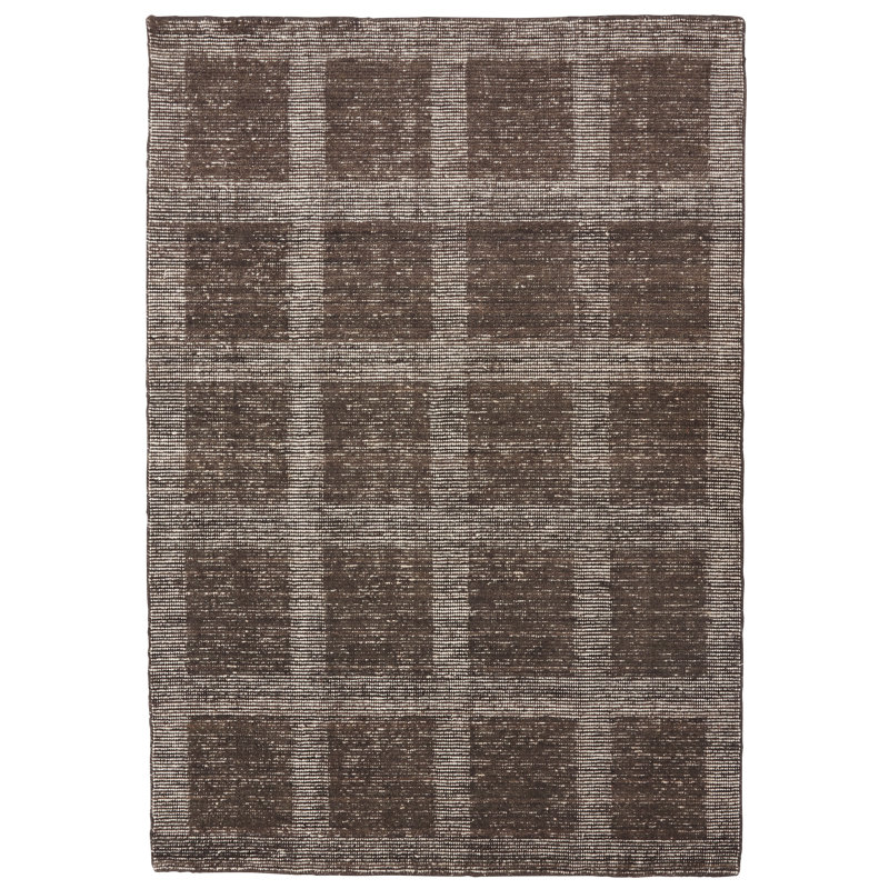 Lehner Geometric Wool Hand Woven Area Rug, Rectangle 140 x 200cm