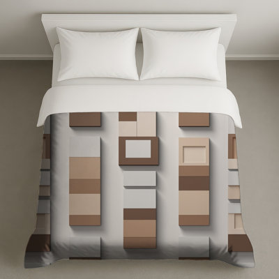 Housses de couette à panneaux géométriques