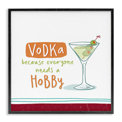 Drôle de vodka encadrée par estampe numérique par Courtney Morgenstern