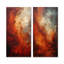 Planète mystérieuse Maroon Mars - planètes, ensemble d'art mural en métal-782206127