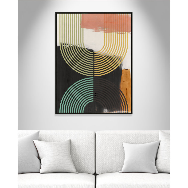 «Bolded II» par Isabelle Z, Toile avec cadre, 31.5'' W x 41.5'' H, Espresso Floater