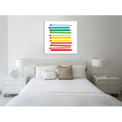 «Colored Pencils», toile tendue par Ann Kelle