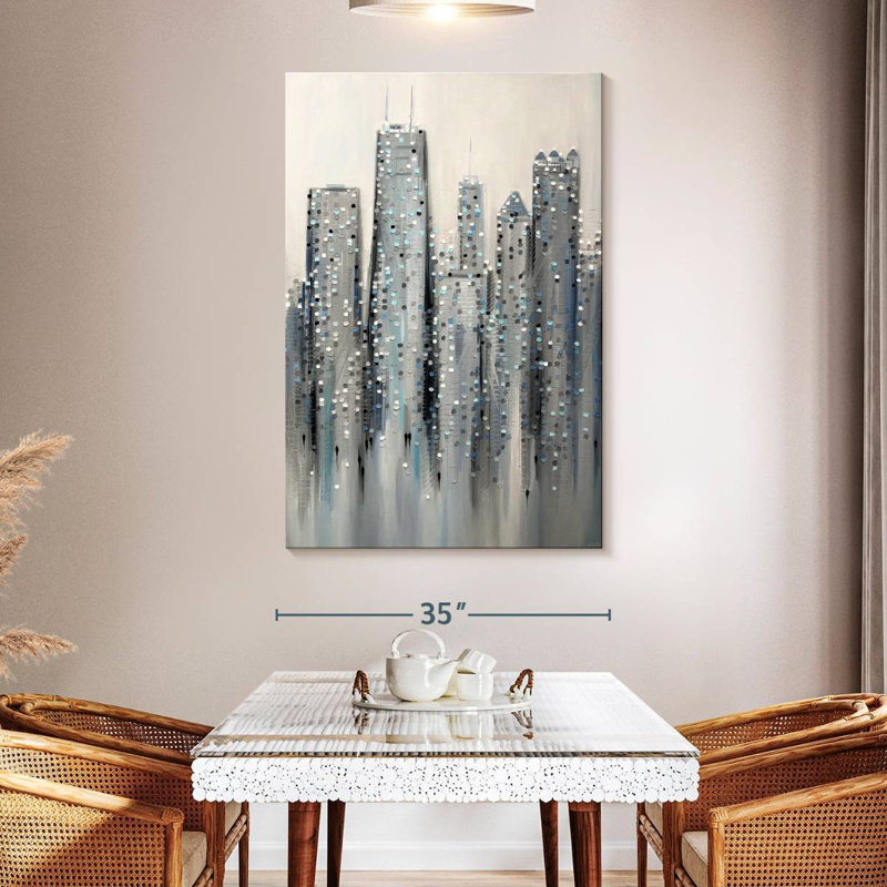 Avery Chicago City Buildings, 51" H x 34" W