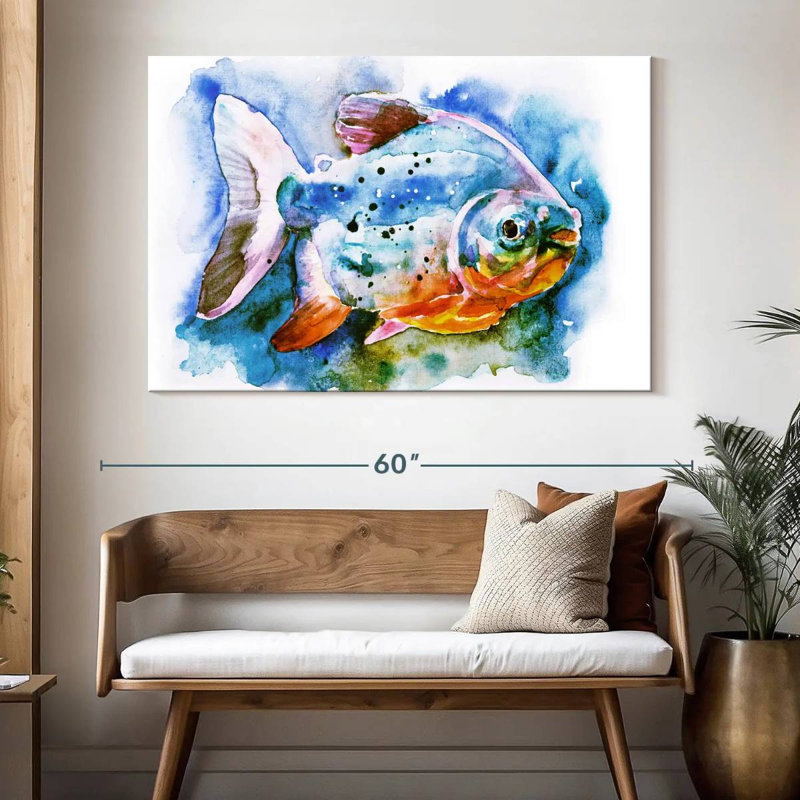 Piranha Fish, 34" H x 51" W