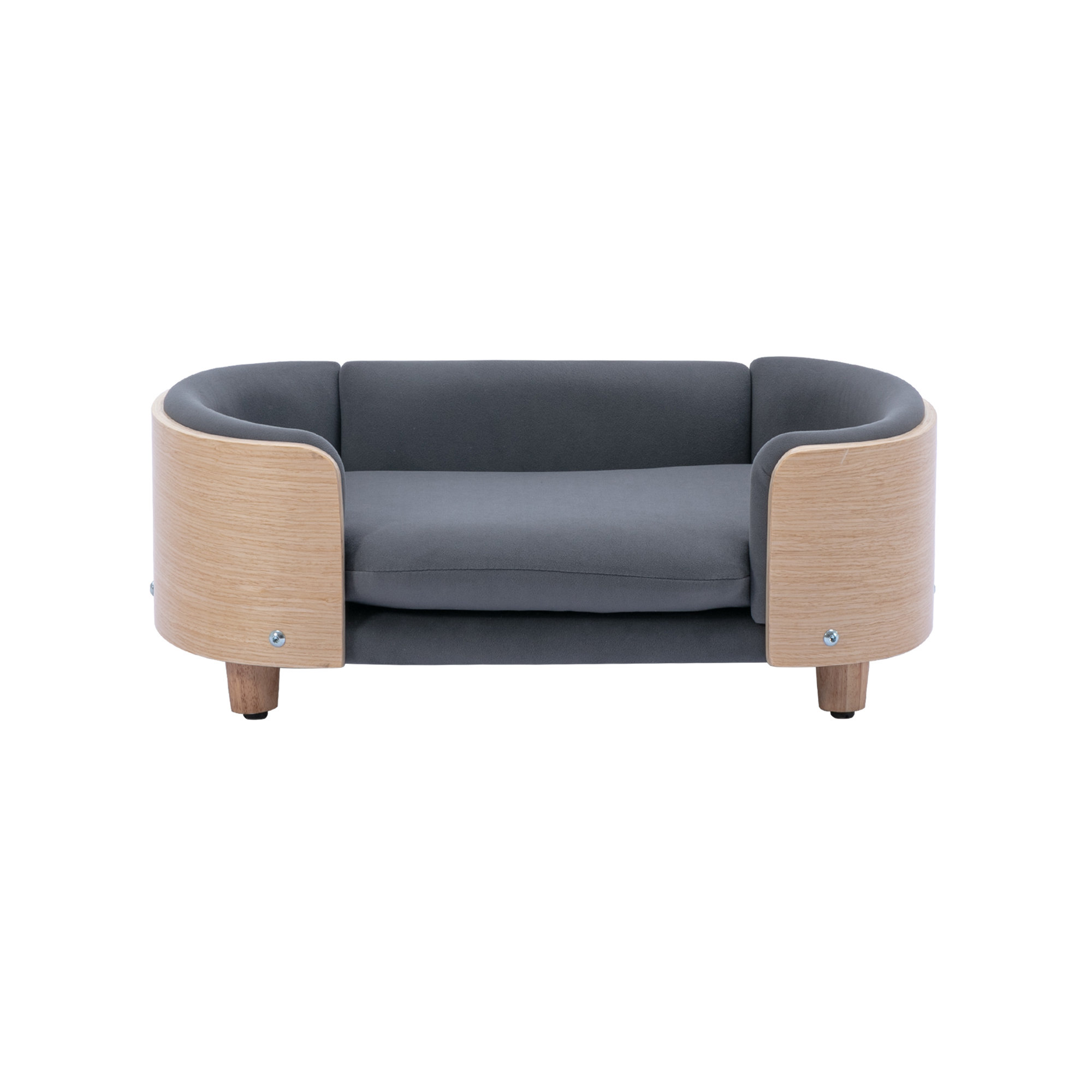 View of Corrigan Studio® Scandinavian Style Elevated Dog Bed Pet Sofa | Wayfair