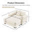 Canapé modulaire surdimensionné 54,3 po Cloud-347409577
