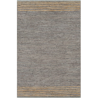 Laymoune Leather Striped Indoor Rug