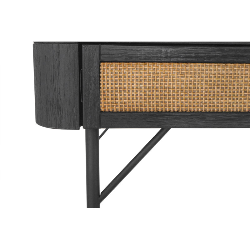 Jayvion Solid Wood Top Metal Base Standing Desk