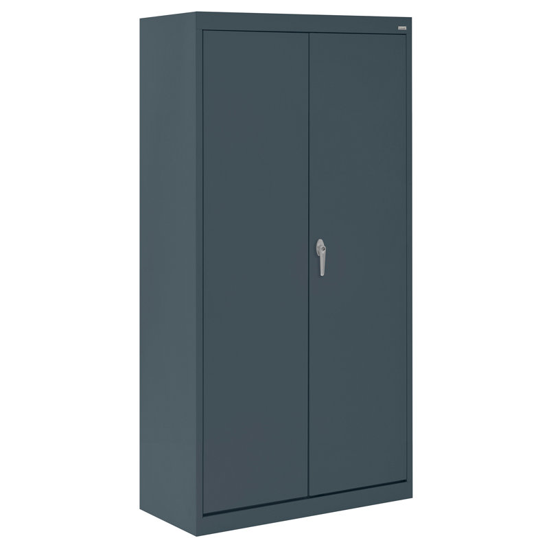 Steel Single Storage Cabinet ( 66'' H x 30'' W x 18'' D), Charcoal