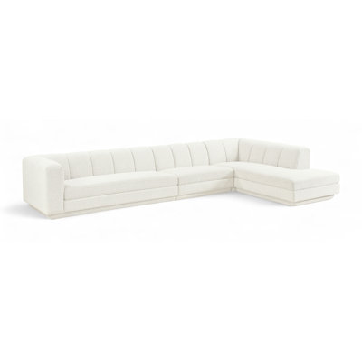 Tissu rembourré 3 pièces Landis Canapé modulaire modulaire