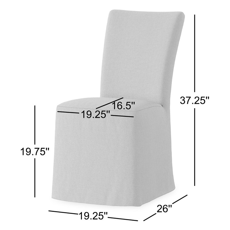 Chaise parsons Rennie en lin Savile, Beige