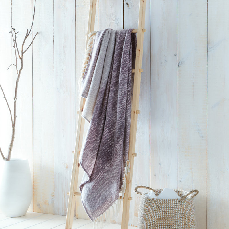 Hunsicker Throw Blanket, Mauve