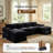 Boneless Modular Sectional Sofa, Double-Layer U-Shaped Cushion Cloud Comfort Couch-646624356-643902668