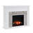 Hebbington Tiled Marble Electric Fireplace with Touch Screen Control Panel