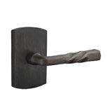 Montrose Round Privacy (Bed & Bath) Door Lever with Rectangle Rosette