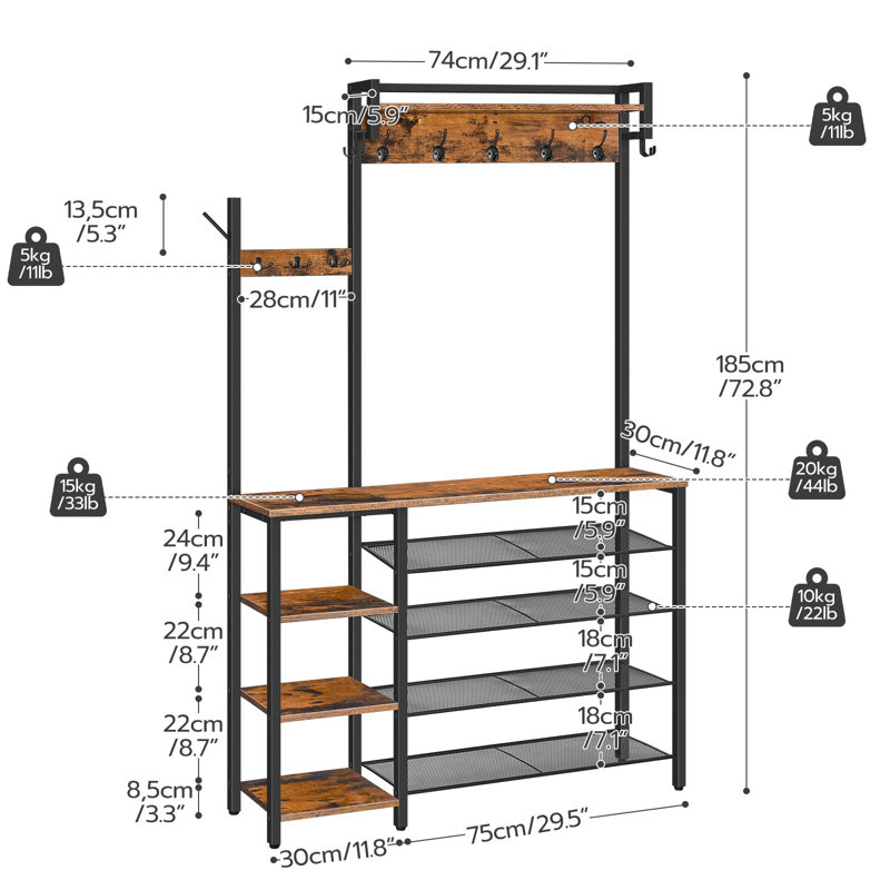 20 Pair Shoe Rack