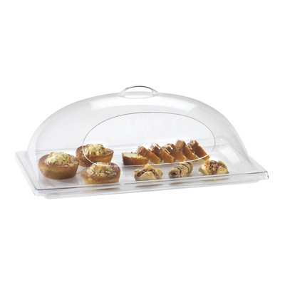 Dôme transparent classique avec ouverture latérale simple - 12 po x 20 po x 7 1/2 po