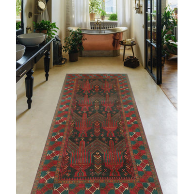 Tapis de couloir gris anthracite Darrell