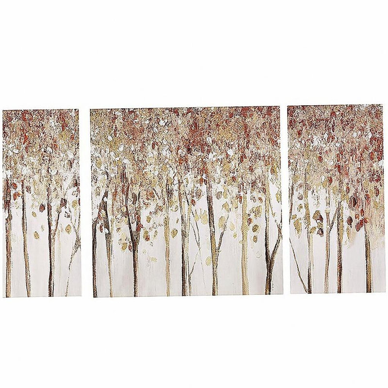 Triptych 3-piece Textured Canvas Wall Art Set