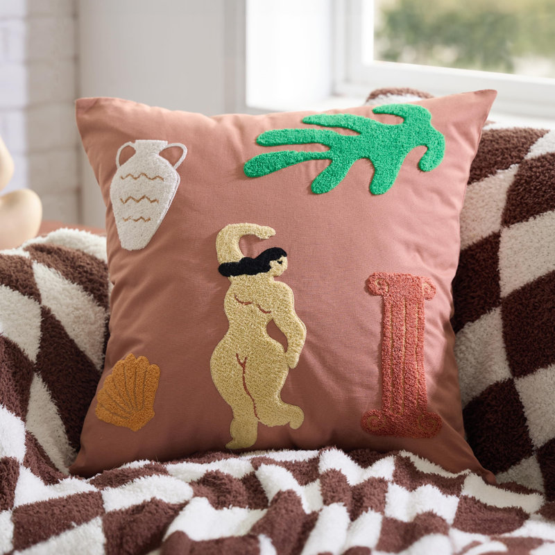 Bedsure U Series 100% Cotton Designer Pillow Cover