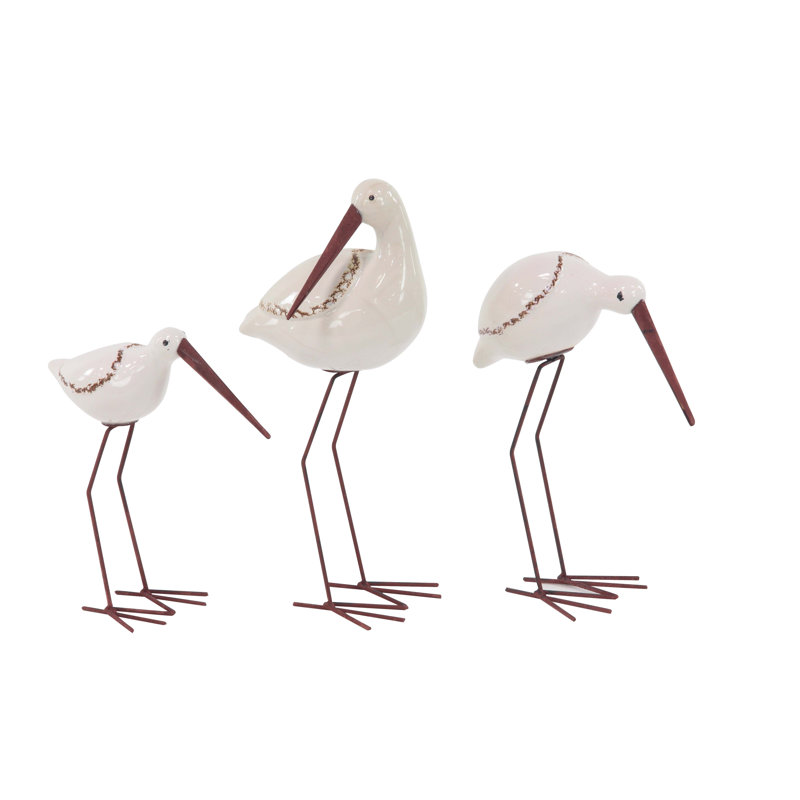 Ensemble de 3 pièces de flamant de mer Brightwell, Blanc