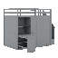 Lit mezzanine avec garde-robe-1186695951