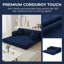 Canapé-lit convertible, canapé-lit pliable 4-en-1 en velours côtelé, lit de jour et canapé de plancher sans assemblage requis, cadre fixe pour salon, chambre à coucher, studio-1843793565